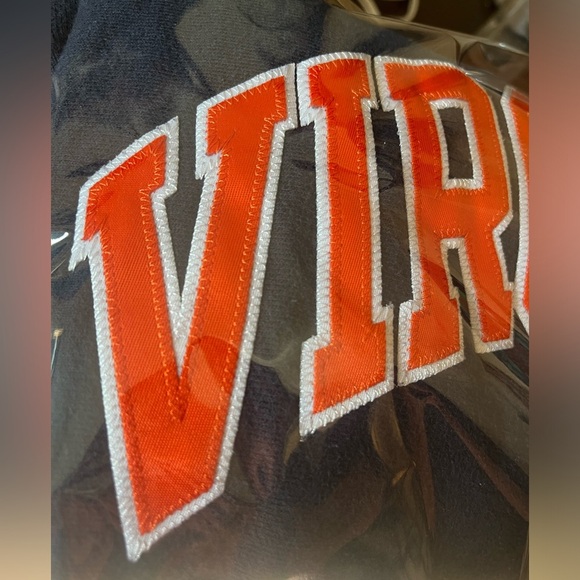 Vintage Champion VIRGINIA embroidered cotton heavy reverse weave sweatshirt - Picture 7 of 8